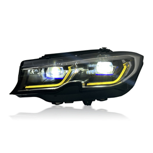 Fari SJC Auto Parts per BMW Serie <span class=keywords><strong>3</strong></span> G20 G28 Anno 2019-2022 Aggiornamento Nuovo Stile Laser DRL Bicolore Giallo e Bianco - Product Image 5