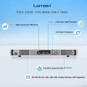 แหล่งจ่ายไฟแบบตั้งโปรแกรมได้ 1500W 0-800V 0-10A AC-DC 1U รองรับแรงดันไฟฟ้าเข้ากว้าง แรงดันสูง ประสิทธิภาพ 93% ปรับแรงดันอัตโนมัติ แบบติดตั้งบนแร็ค - Product Image 5