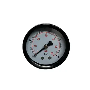 1.5" 60 Psi 4 bar Rear Entry Manometers with G1/4 Connector