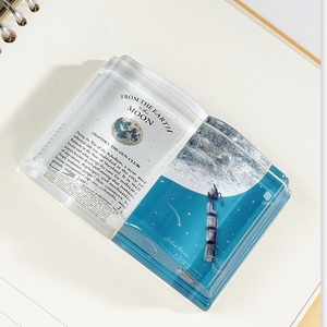 एचबीएल अनुकूलित 3 डी उत्कीर्णन बुक आकार क्रिस्टल बुक पेपरवेट सम्मान स्मृति चिन्ह - Product Image 5