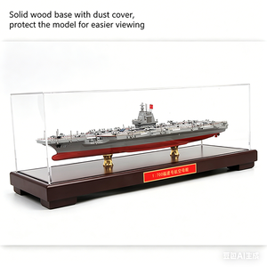 Modelo de <span class=keywords><strong>Portaaviones</strong></span> <span class=keywords><strong>Fujian</strong></span> 003 de Aleación Terbo 1:700 con Expulsión Electromagnética y Vitrina de Exhibición para Aficionados - Product Image 3