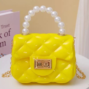 Hot Selling 2026 Girls Luxury PVC Square <strong>Red</strong> Waterproof <strong>Handbag</strong> with ZIP Closure for Summer Parties New Arrivals - Product Image 5