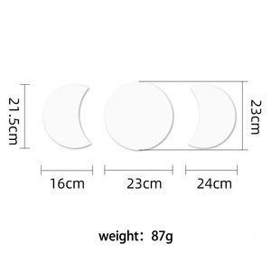 Venta al por mayor de pegatinas de pared de luna de estilo bohemio decoración de madera ecológica para paredes de habitaciones - Product Image 3