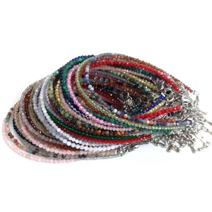 Quartz naturel Tourmaline grenat <span class=keywords><strong>pierre</strong></span> 2-3mm perles de coupe minimalisme bracelet réglable conviennent aux hommes et aux femmes cadeaux - Product Image 3