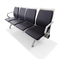 LEADCOM LS-535XB Chaise d'attente moderne à 4 places pour hôpitaux et aéroports, siège d'attente à poutre, mobilier commercial