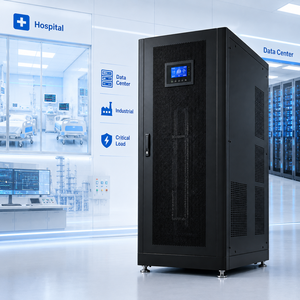 เครื่องสำรองไฟออนไลน์แบบสามเฟส 120kVA ความถี่ต่ำ ใช้แบตเตอรี่ตะกั่วกรด สำหรับระบบสำรองไฟฟ้าในอุตสาหกรรม การแพทย์ และศูนย์ข้อมูล - Product Image 3