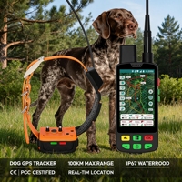 Système de suivi GPS intégré pour chiens ESEEK avec interconnexion collier-portable (IMEI) + support de charge 20 unités - Kits d'usine IP68