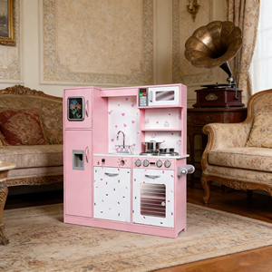 Ensemble de cuisine rose personnalisé Zongheng Modèle 042, jeu éducatif de simulation de cuisine pour petit <span class=keywords><strong>chef</strong></span>, jouets en bois pour enfants de 2 à 7 ans - Product Image 4