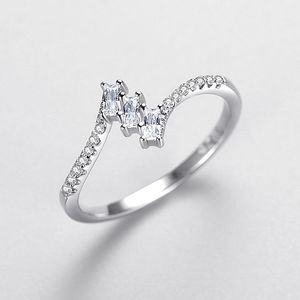 Ada Jewelry Prix d'usine Anillo De Promesa S925 Bagues en argent avec zircon cubique classique pour femmes - Product Image 3