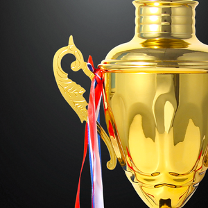 Trofeo in Metallo Dorato JZ 2026 di Alta Qualità, Medaglia Personalizzata per Scuole, Coppa Premio in Metallo per Campioni di Calcio - Product Image 4