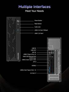 基于Zen 4架构的刨花板迷你论坛795s7迷你塔游戏电脑Amd笔记本电脑处理器Amd 9 7945hx 16核 - Product Image 5