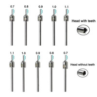 Extracteur de follicules FUE de précision, outil de tournage en acier inoxydable 0,7 mm-1,2 mm*4 mm