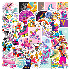 50 ชิ้นอินเทรนด์สไตล์ถนนกีฬาเย็นสเก็ตรูปลอกสเก็ตโรลเลอร์สติกเกอร์ - Product Image 2