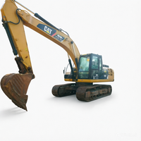 Excavatrice Caterpillar 320D d'occasion, 20 tonnes, Cat Digger d'occasion avec peinture d'origine pour la construction