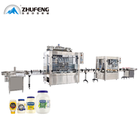 Machine de capsulage et d'étiquetage de remplissage automatique de sauce mayonnaise 500ml-5L
