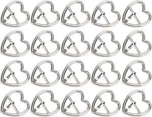 Piece Metal Heart Shaped <b>Roller</b> Buckles Single Prong Belt Buckle Hardware For DIY <b>Bags</b> Straps Accessories - Product Image 1