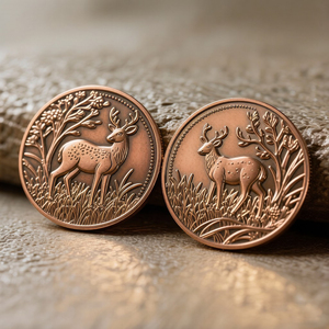 Op maat gemaakte High Relief 40mm 1 oz (ounce) 999 100% puur koperen bullion Buffalo Challenge munt met muntendoosje - Product Image 6