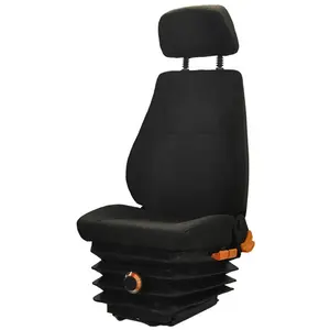 High quality vehicle parts with mechanical suspension device black fabric driver seat supplier