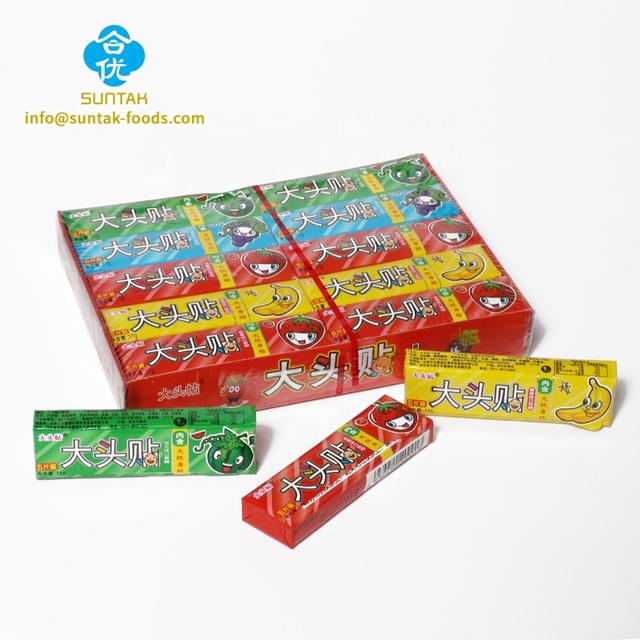 Wholesale Custom Fruity Flavor Tattoo Chewing Gum Bubble Gum Factory's Children's Candy