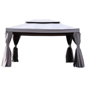 Gazebo Metálico de Doble Techo 3x3M con 4 Paredes de Malla y Revestimiento de Poliéster de 160g con Recubrimiento PA, Modelo DC-MG-004 - Product Image 1