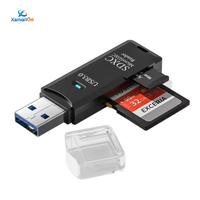 Lecteur de carte Micro TF SD USB 3.0, 5 Gbps, 2 en 1, lecteur de carte mémoire SD double fente USB 3.0, adaptateur USB 2.0 pour SDXC, SDHC, MMC, RS-MMC