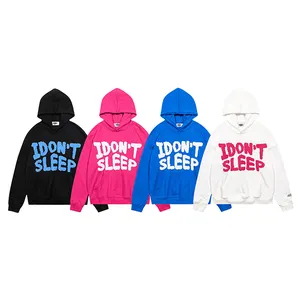 Custom Heavy Weight Cotton French Terry Puff Print Hoodie
