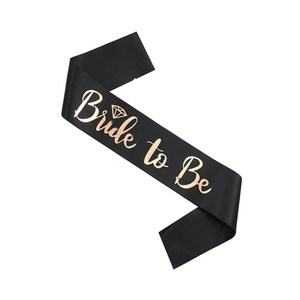 Fascia con Scritta '<span class=keywords><strong>Bride</strong></span> <span class=keywords><strong>to</strong></span> Be' in Lamina d'Oro, Fascia '<span class=keywords><strong>Team</strong></span> <span class=keywords><strong>Bride</strong></span>' per Addio al Nubilato, per Sposa e Damigelle - Product Image 2