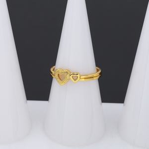 JXX Wholesale New Fashion Gold Plated Brass Jewelry <b>Small</b> Gold Finger Rings for Women Classic Flower Shape for <b>Weddings</b> Parties - Product Image 6