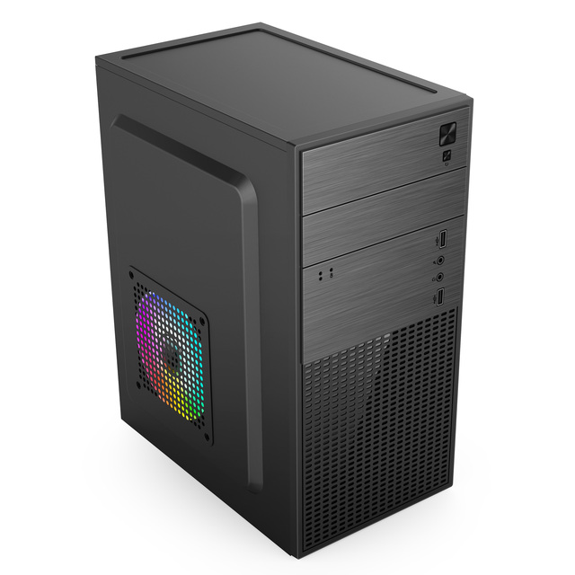 Wholesale High Airflow Mid Tower Gaming PC Case Micro ATX with Mesh Front Panel Computer Cabinet Factory Price