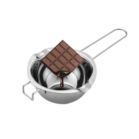 Outil manuel en acier inoxydable Outil de cuisson de cuisine écologique pour mélanger le chocolat et faire fondre la bougie de cire