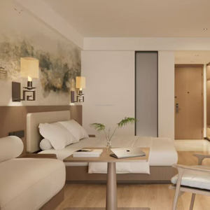 Juego de Muebles Modernos para Dormitorio de Hotel Cinco Estrellas, Panel de Madera Sólida, Personalizado por Fábrica Directa para Sala de Estar y Dormitorio - Product Image 3