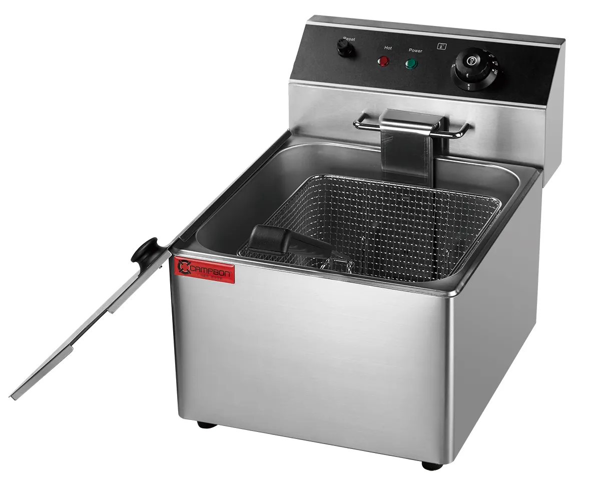 Vente en gros Friteuse de cuisine personnalisée commerciale électrique 1 réservoir Friteuse professionnelle ZH-11L poulet machine commerciale