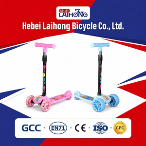 Extra-Wide Board Children's <strong>Scooter</strong> Adjustable Height Light up <strong>3</strong> <strong>Wheels</strong> Foldable Kick <strong>Scooters</strong> <strong>for</strong> Kids Toddlers <strong>3</strong>-6 <strong>Years</strong> <strong>Old</strong> - Product Image 2