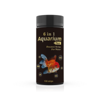 6 en 1 bandelettes de test d'eau Aquarium piscine étang à poissons kit de test de pH chlore résiduel alcalinité totale testeur de dureté totale