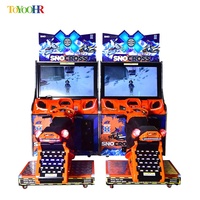 Machine de jeu de voiture de course d'arcade vidéo de simulateur de moteur de neige Sno Cross à pièces