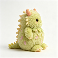 Peluche Monstre Dragon Vert Mignon et Moelleux – Vente en Gros, Fourniture en Vrac, Jouet en Peluche Doux, Jouet en Peluche Personnalisé