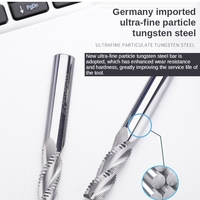 HANDERK Fraise de dégrossissage fiable en carbure de tungstène HRC55 non revêtue à 3 dents, disponible en OEM/ODM pour CNC