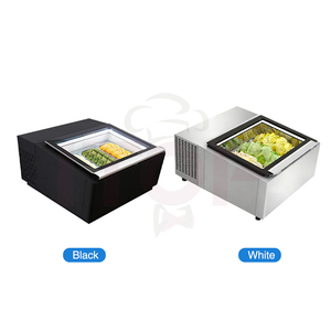 <span class=keywords><strong>Vitrine</strong></span> réfrigérée pour gelato italien, comptoir réfrigéré, <span class=keywords><strong>vitrine</strong></span> pour crème glacée dure, équipement de <span class=keywords><strong>service</strong></span> gratuit - Product Image 3