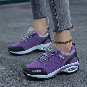 Zapatillas Deportivas de Mujer con Cordones, Estilo 2026, Transpirables, con Suela Gruesa que Absorbe Impactos y Aumenta la Altura - Product Image 3