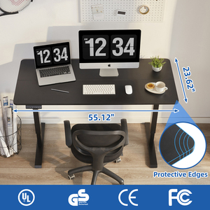Electric Dual Motor Height Adjustable Standing <strong>Desk</strong> Extendable Mechanical Office Lifting Table <strong>Computer</strong> PC <strong>Desk</strong> for <strong>Home</strong> - Product Image 3