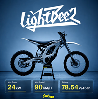 Moto tout-terrain électrique Surron Light Bee 2 X 2026, configuration originale, 78,54 V 45 Ah, version tout-terrain