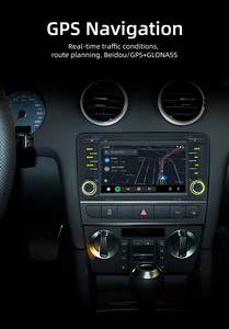 Autoradio Android 13 BQCC 7 pouces 2Din Quad/Octa Core avec Carplay WIFI GPS BT 4G Lecteur multimédia USB DSP 32EQ pour <span class=keywords><strong>Audi</strong></span> <span class=keywords><strong>A3</strong></span> 2003-2012 - Product Image 5