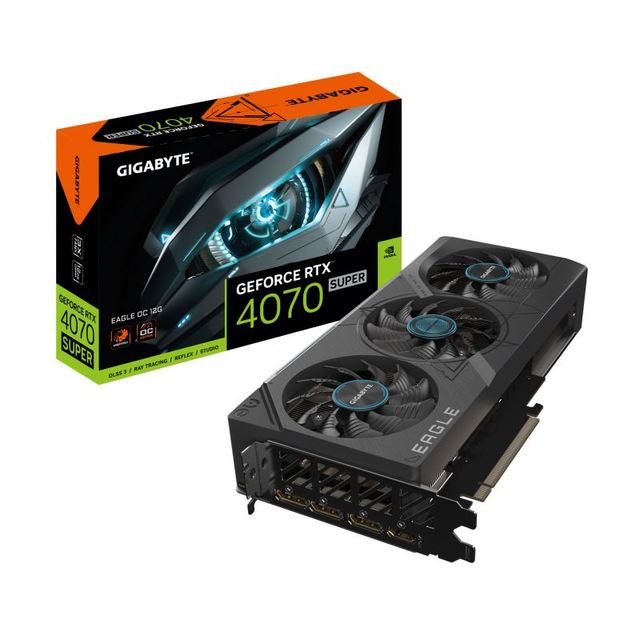2024 Used GIGABYTE GeForce RTX 4070 SUPER EAGLE OC 12G Gaming Video Cards Gaming GPU RTX 4070 Super