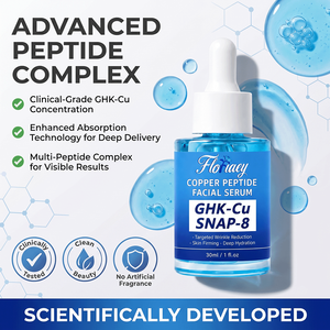 Sérum facial anti-âge GHK-Cu Blue Copper Peptide <span class=keywords><strong>Matrixyl</strong></span> SNAP-8, stimulant le collagène, pour les rides, OEM ODM, marque privée - Product Image 2