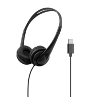 Headset Overhead pembatalan kebisingan kabel Usb berwarna