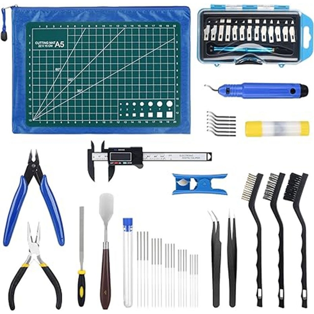 OKYN-G0097 High Quality 55 Pcs 3D Printing Tools and Accessories Kit with Nozzles Tweezers  Pliers and Screwdrivers