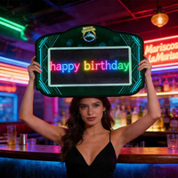 Letreros Comerciales Personalizados para Fiestas, Letrero LED para Servicio de Botellas, Letrero Portátil RGB para Clubes VIP, Letrero Luminoso de Mano