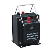 Transformador de Potencia Portátil TC-5000 de 5000W Monofásico con Bobina Toroidal de Aluminio, Elevador y Reductor de Voltaje para Uso Doméstico 110V 220V