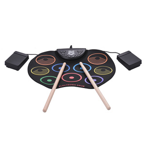 Alta calidad suave de silicona plegable de regalo de los <span class=keywords><strong>niños</strong></span> tambor <span class=keywords><strong>musical</strong></span> tambores - Product Image 2