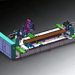 Automatische <span class=keywords><strong>machine</strong></span> voor het boren van scharnieren en sloten, met vaste lengtesnijding en hoeken van 45 en 90 graden. - Product Image 1